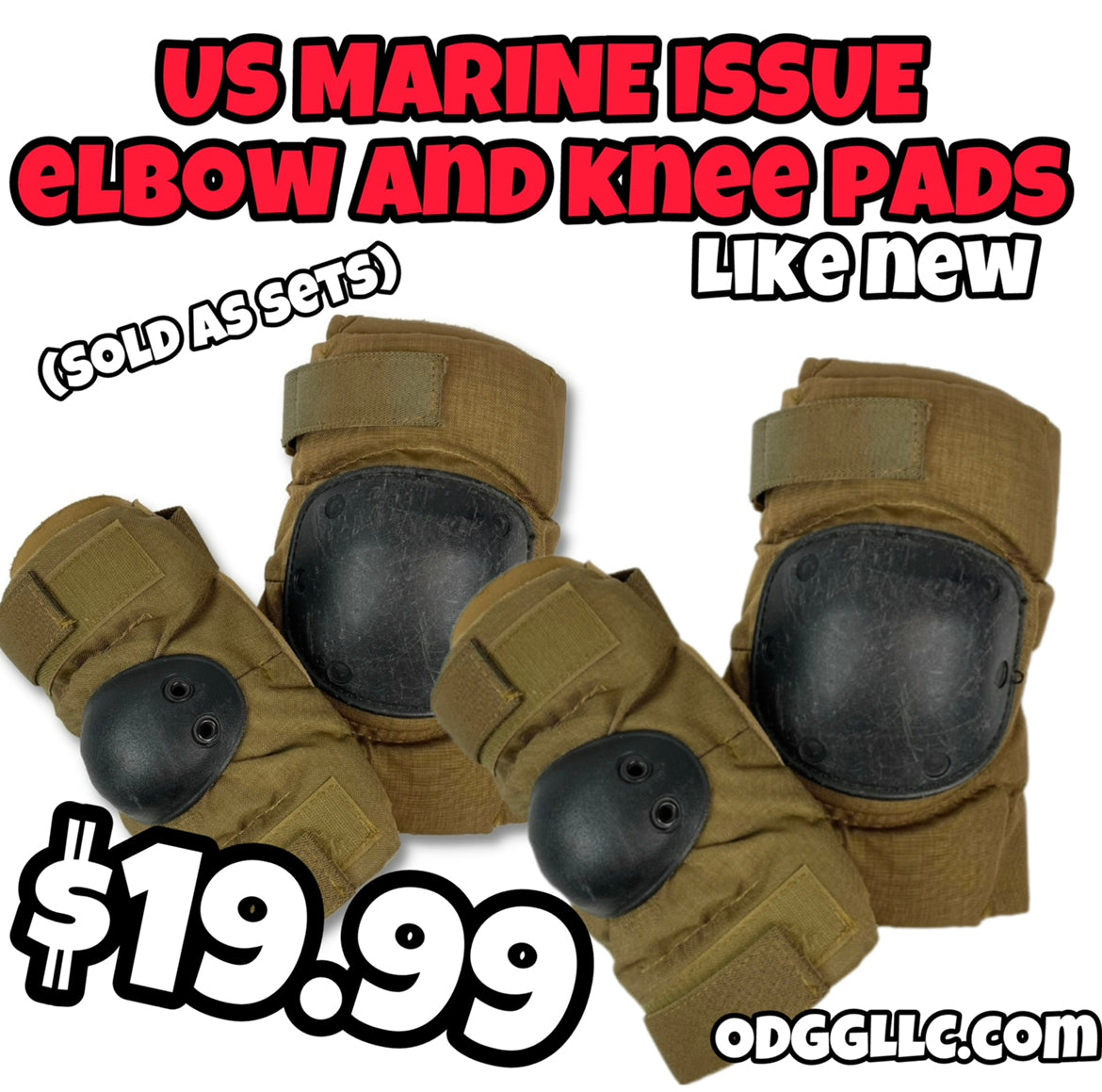US Military BPE Elbow and Knee Pads