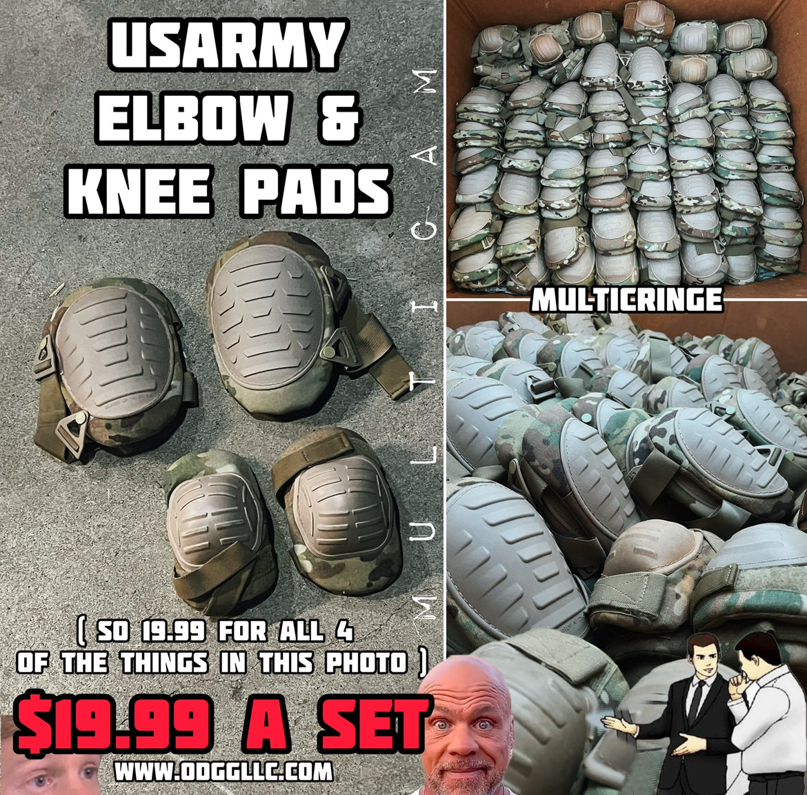 US Military BPE Elbow and Knee Pads