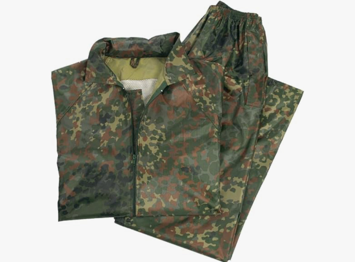 MIL-TEC Flecktarn Wet Weather Suits - Jacket and Pants