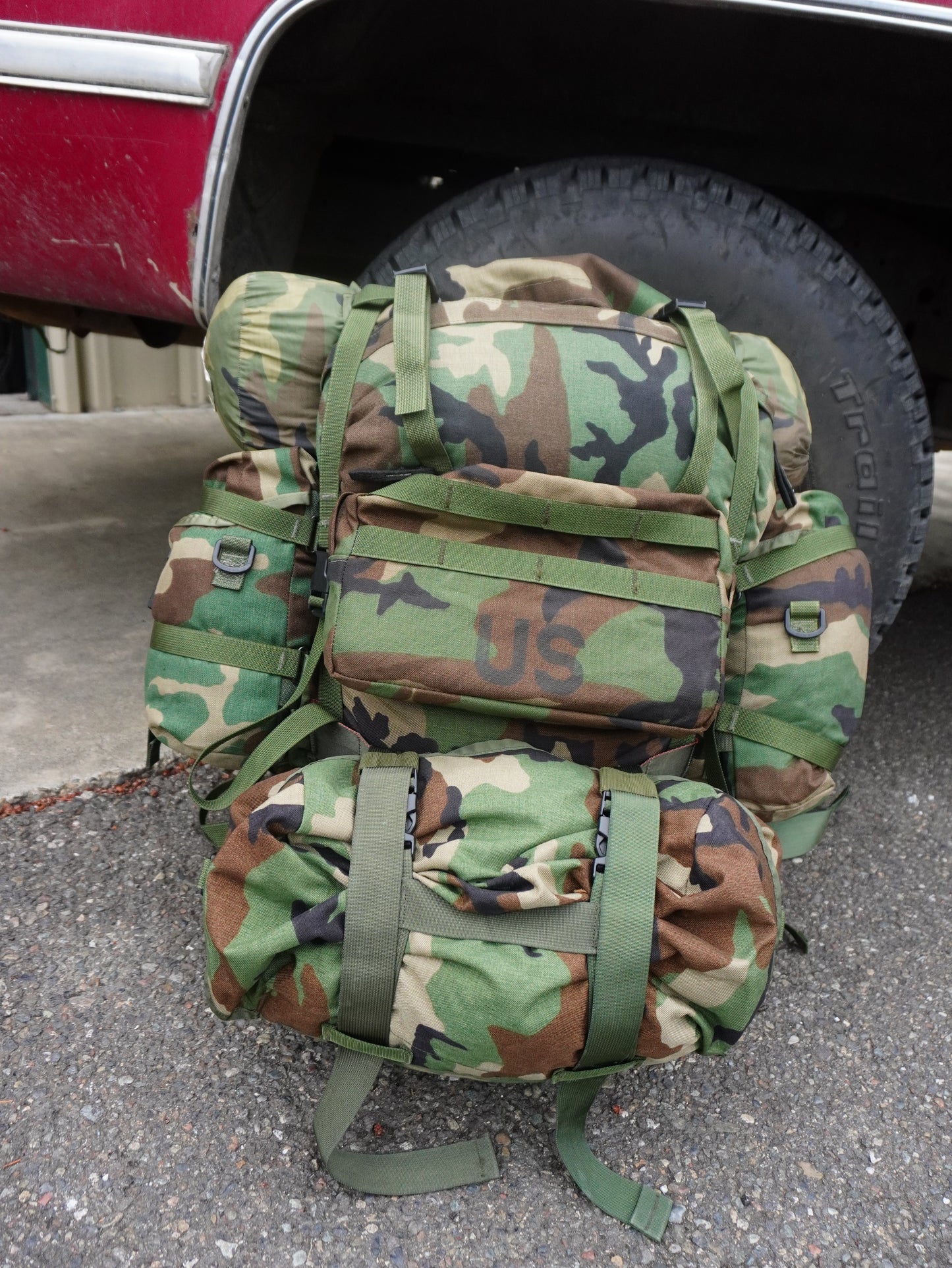 RUCKSACK, Molle-ii M81 Woodland