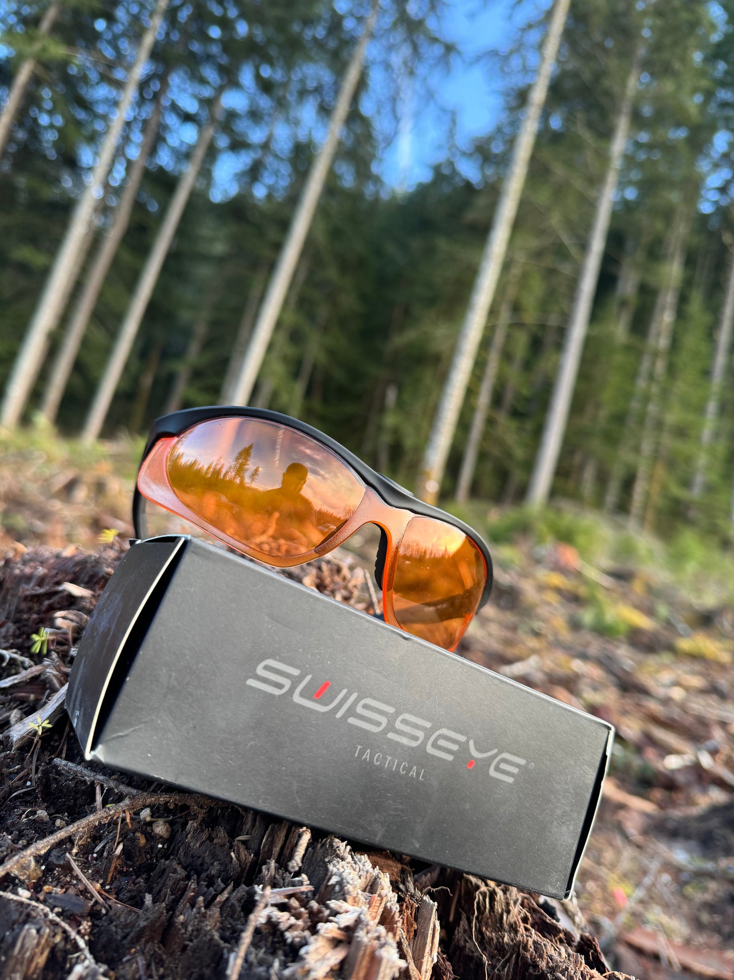 Swisseye Tactical Lancer Ballistic Glasses - Black with Orange Lens