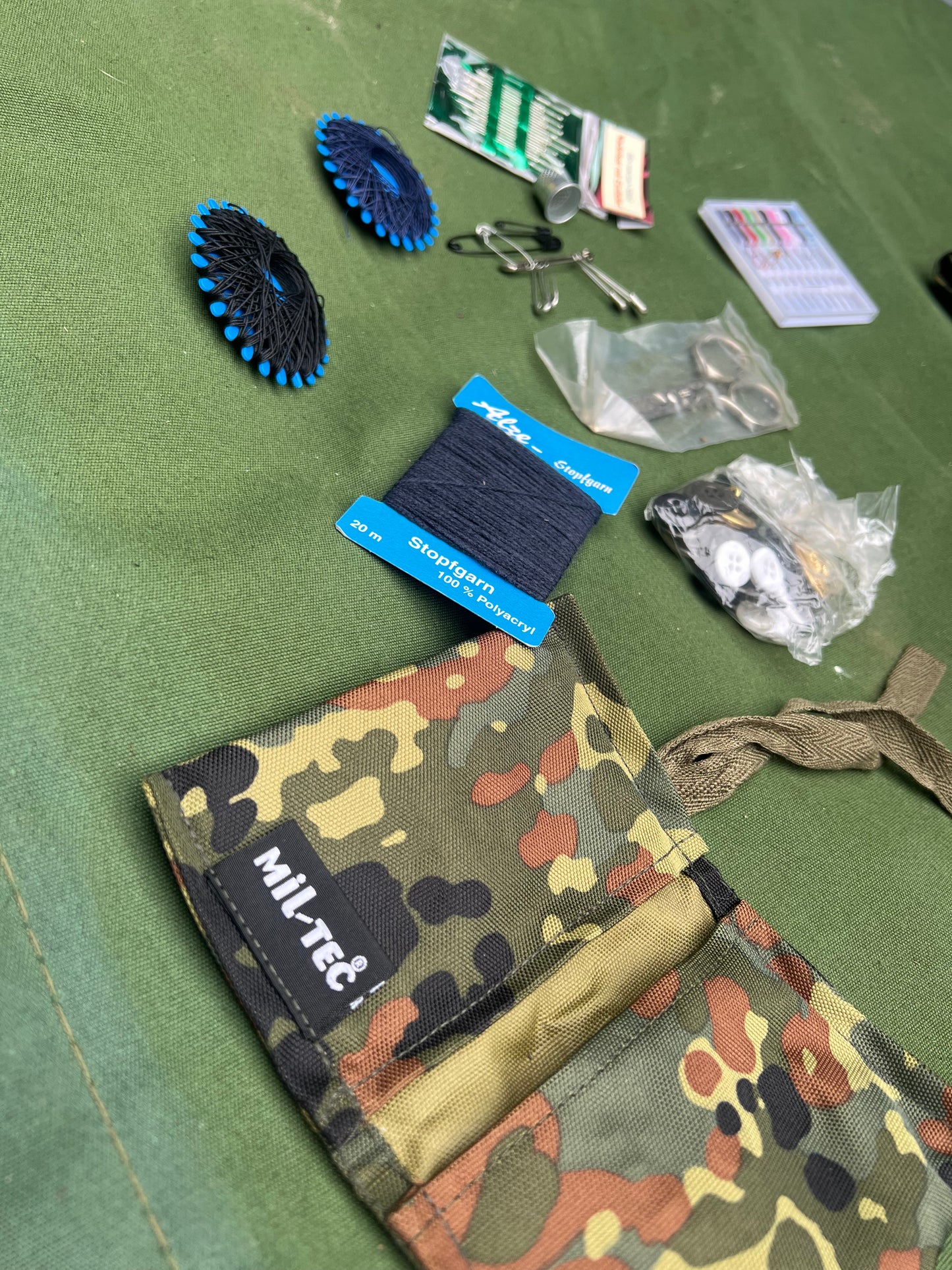 MIL-TEC Flecktarn sewing kit (Made in China)