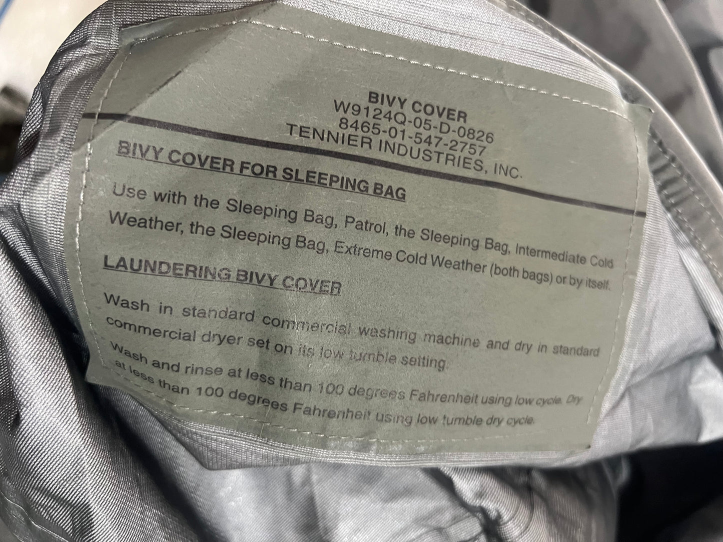 Waterproof Bivvy cover U.S.ARMY ISSUE (Sleeping bag cover)