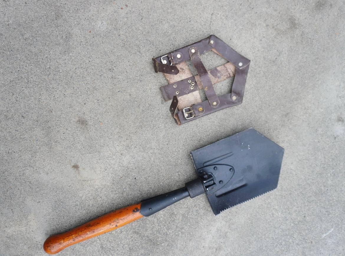 Romanian Military surplus shovel (used with leather cover)