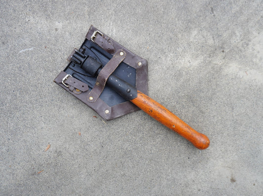 Romanian Military surplus shovel (used with leather cover)