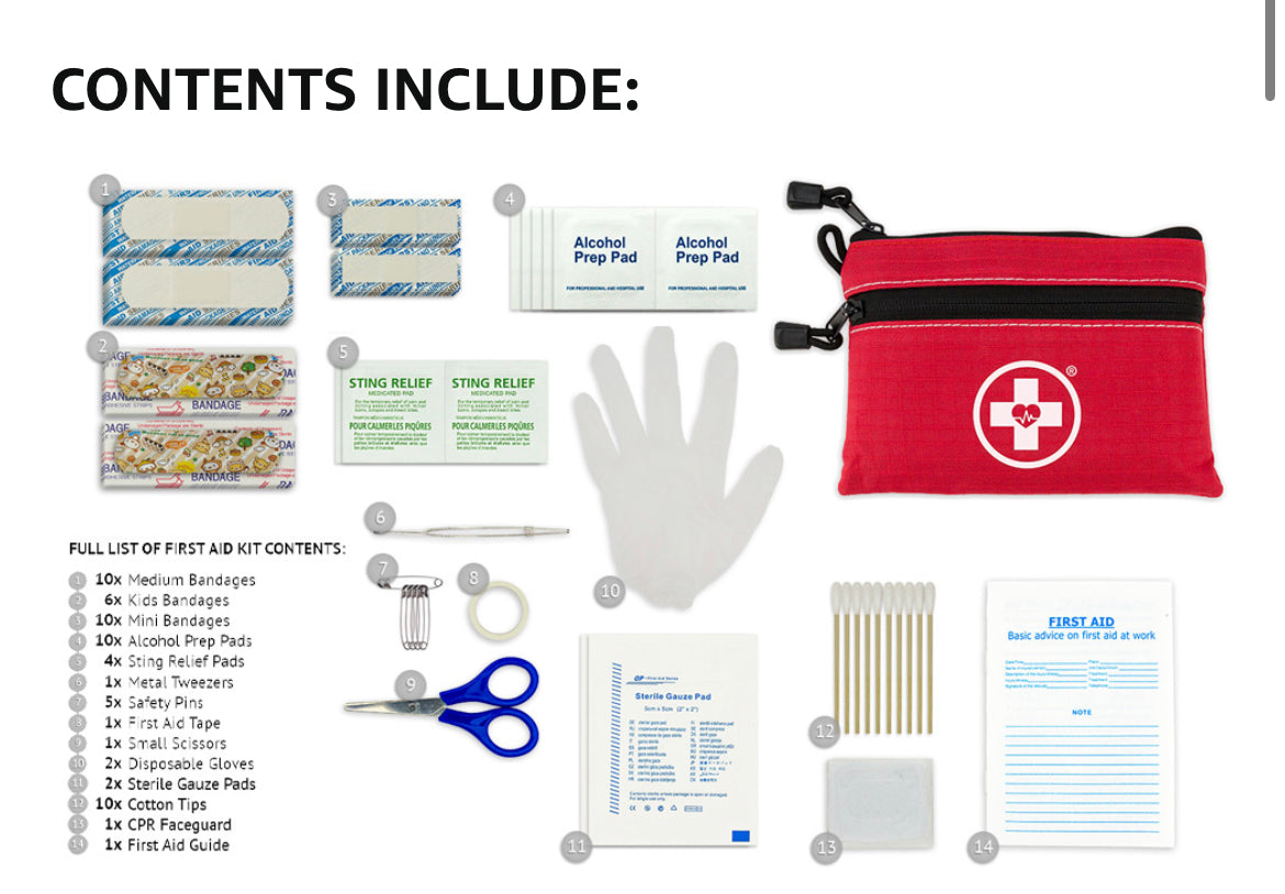 Boo boo kit (Swiss safe first aid kit)