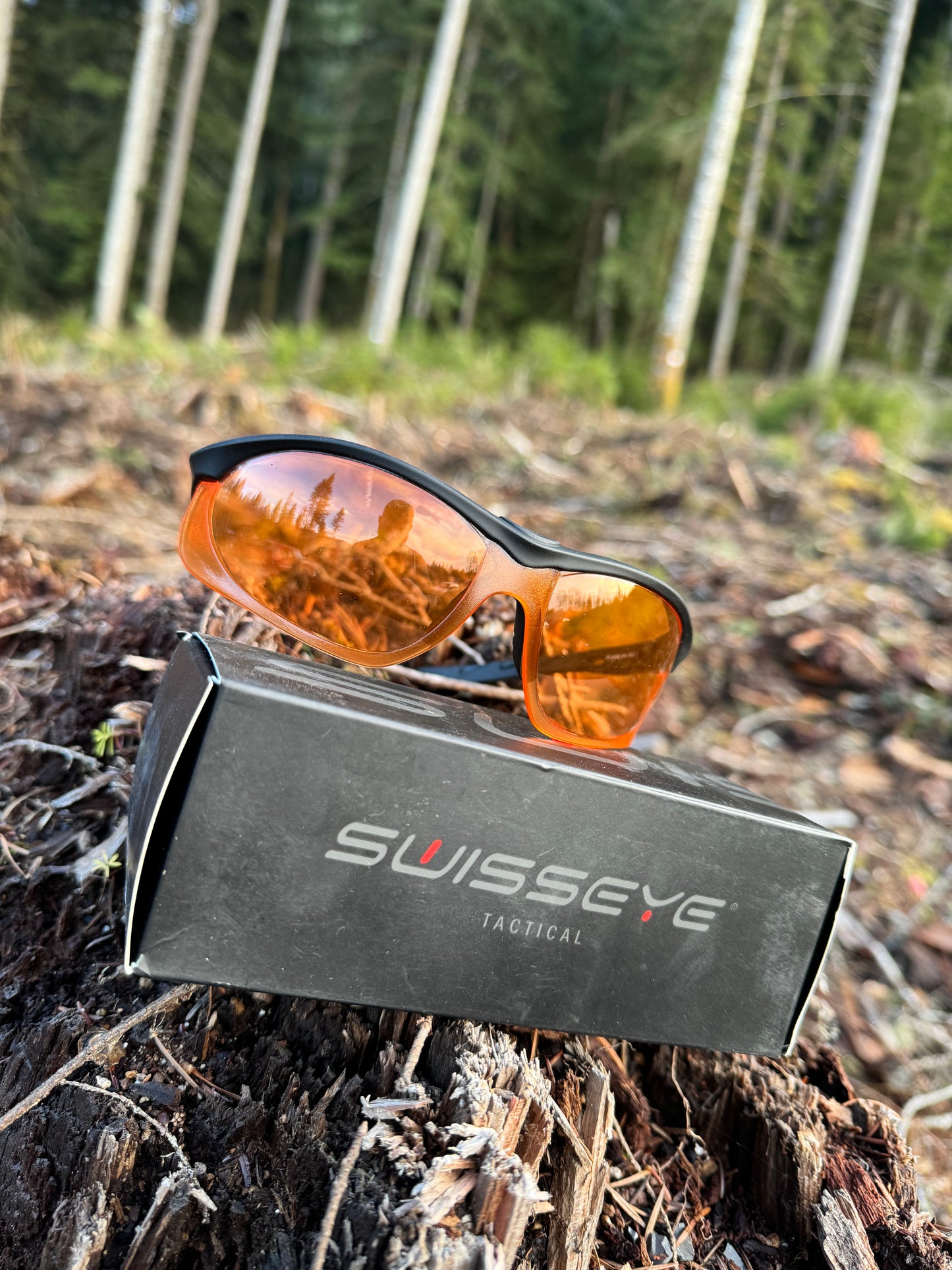 Swisseye Tactical Lancer Ballistic Glasses - Black with Orange Lens