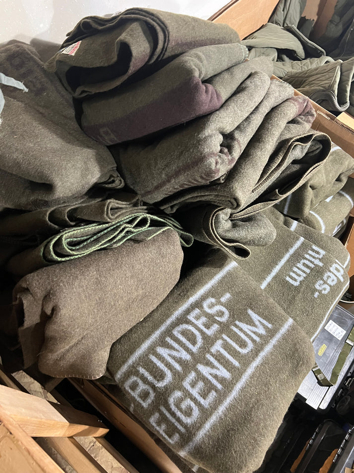 German Military surplus 100% Wool blankets (BUNDESEIGENTUM) – odggllc