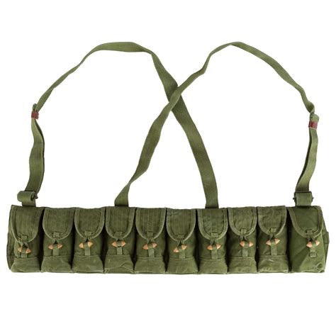 Vietcong SKS Bandolier/Chest Rig Olive Drab (Military Surplus)