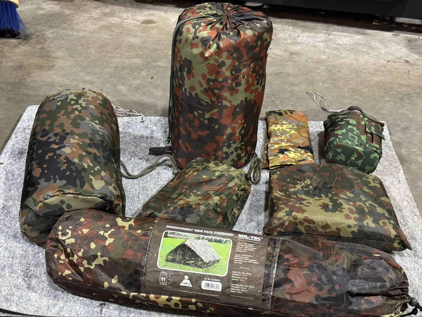 Commando sleeping bag FLECKTARN (MILTEC)