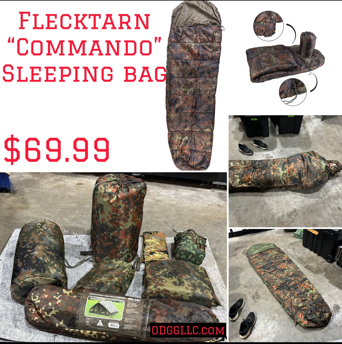 Commando sleeping bag FLECKTARN (MILTEC)