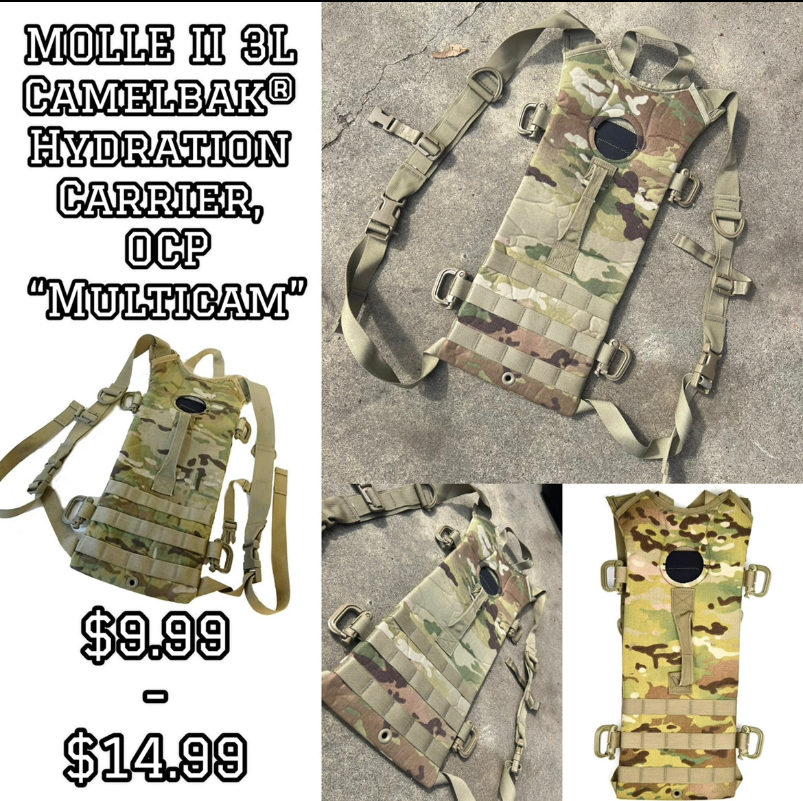 MOLLE II 3L Camelbak® Hydration Carrier, OCP