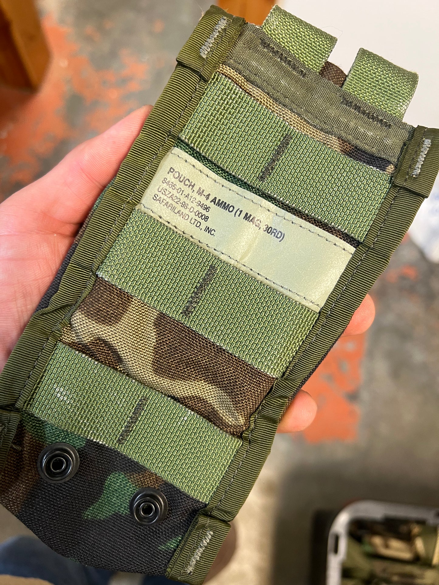 MOLLE-ii M81 Woodland pouches