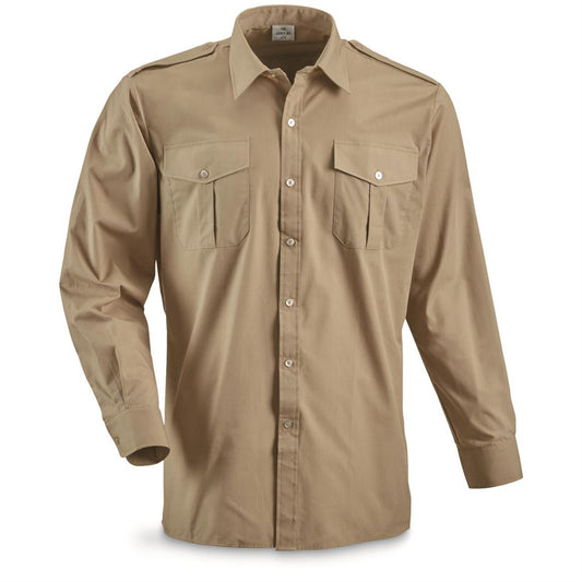 Belgian Surplus Khaki LG/SL Service Shirt - Like New