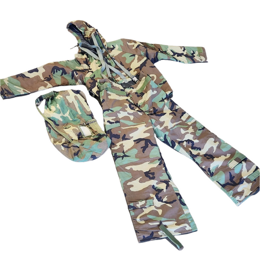 USGI Surplus M81 Woodland MOPP Suit Set w/ Bag - Medium-Regular
