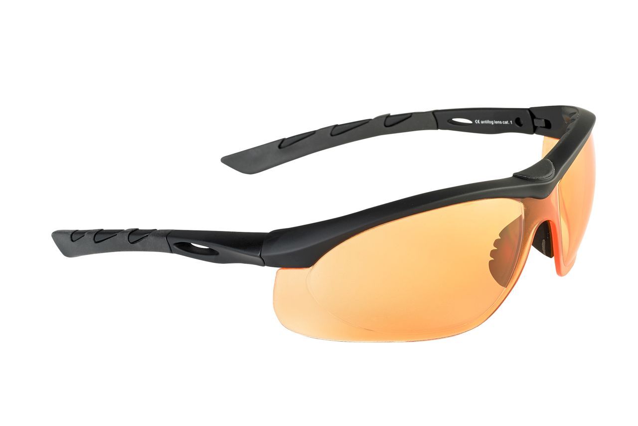 Swisseye Tactical Lancer Ballistic Glasses - Black with Orange Lens